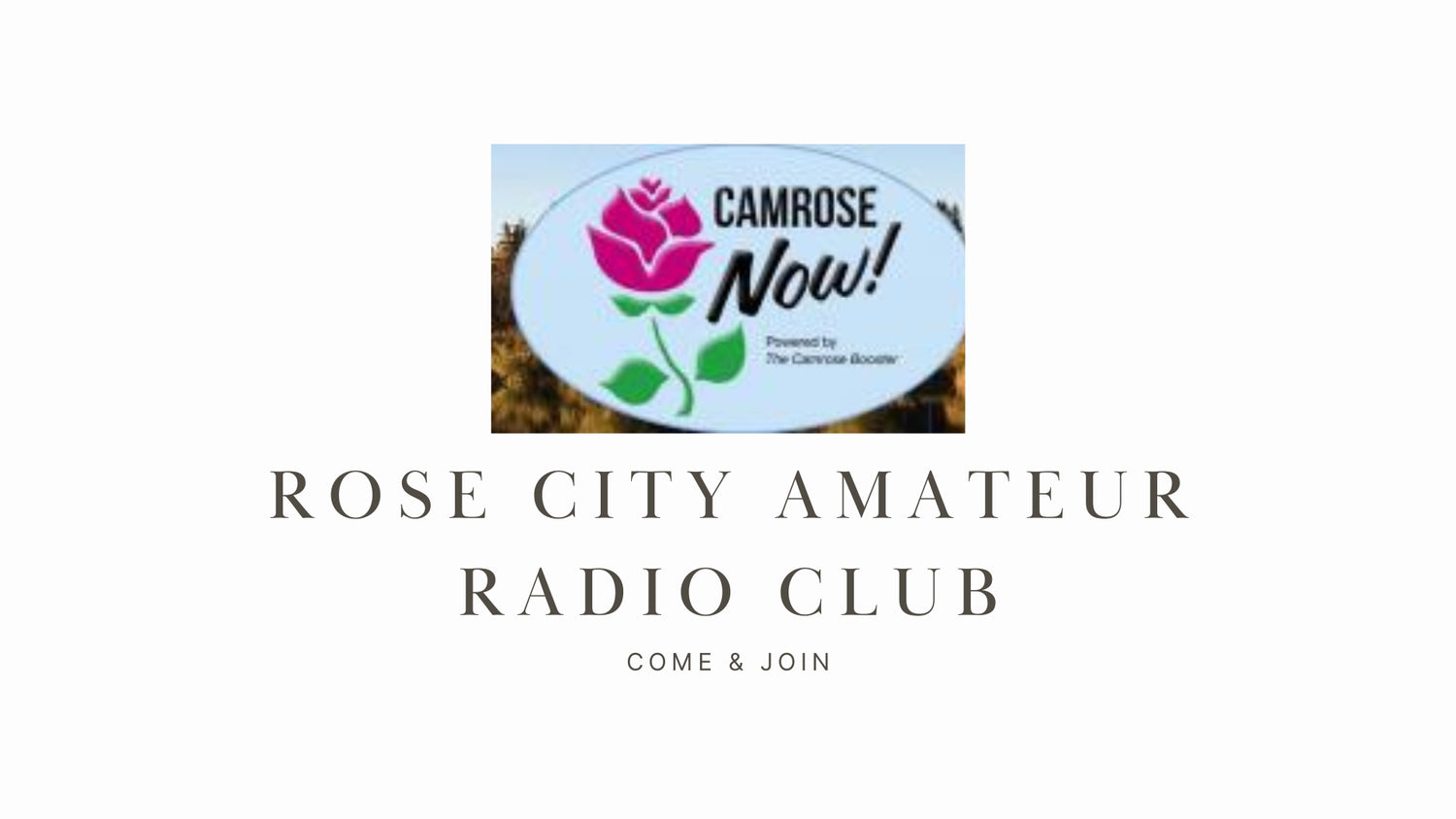 Explore Ham Radio with the Rose City Amateur Radio Club (Camrose)!