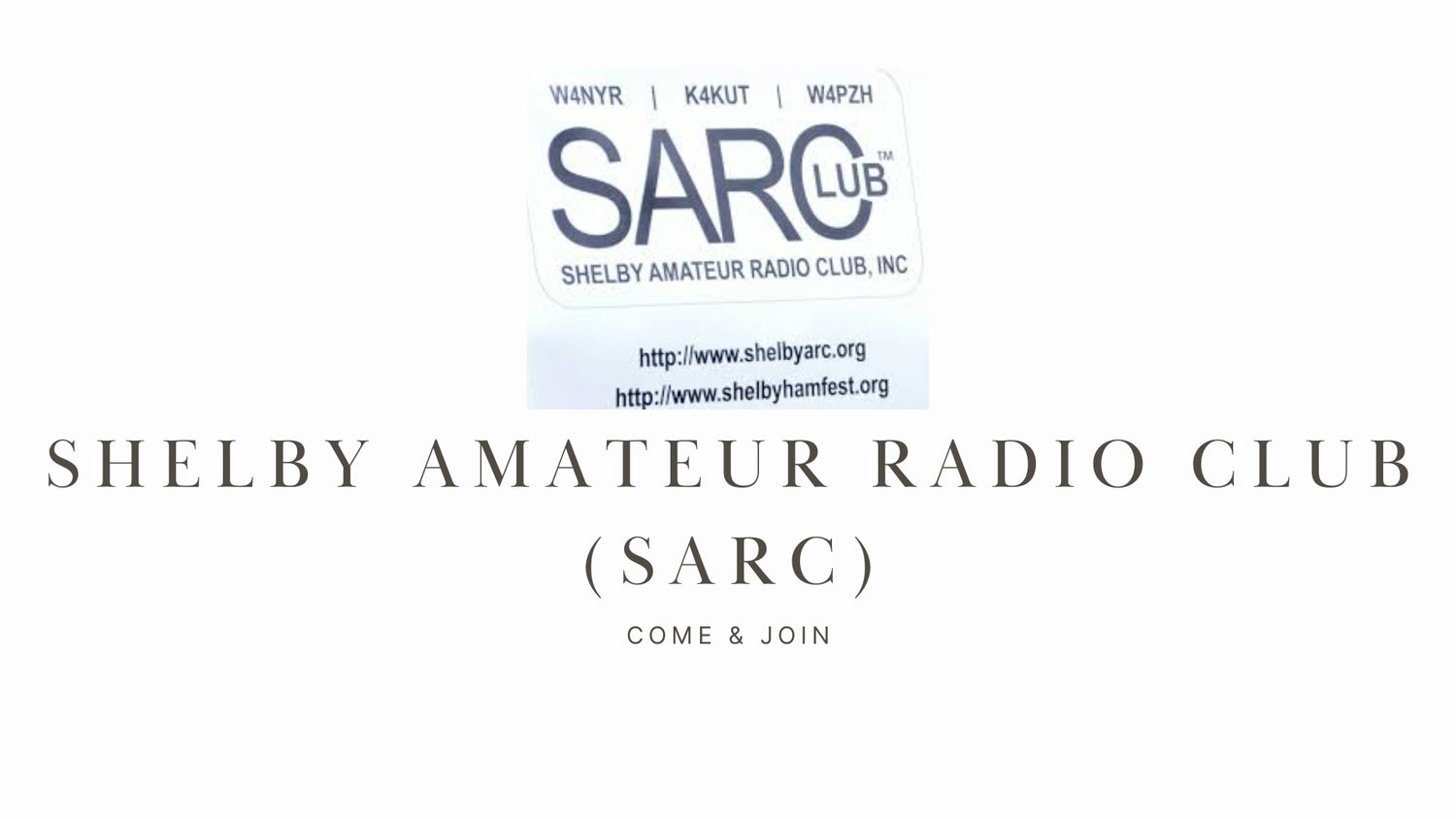 Shelby Amateur Radio Club (SARC)