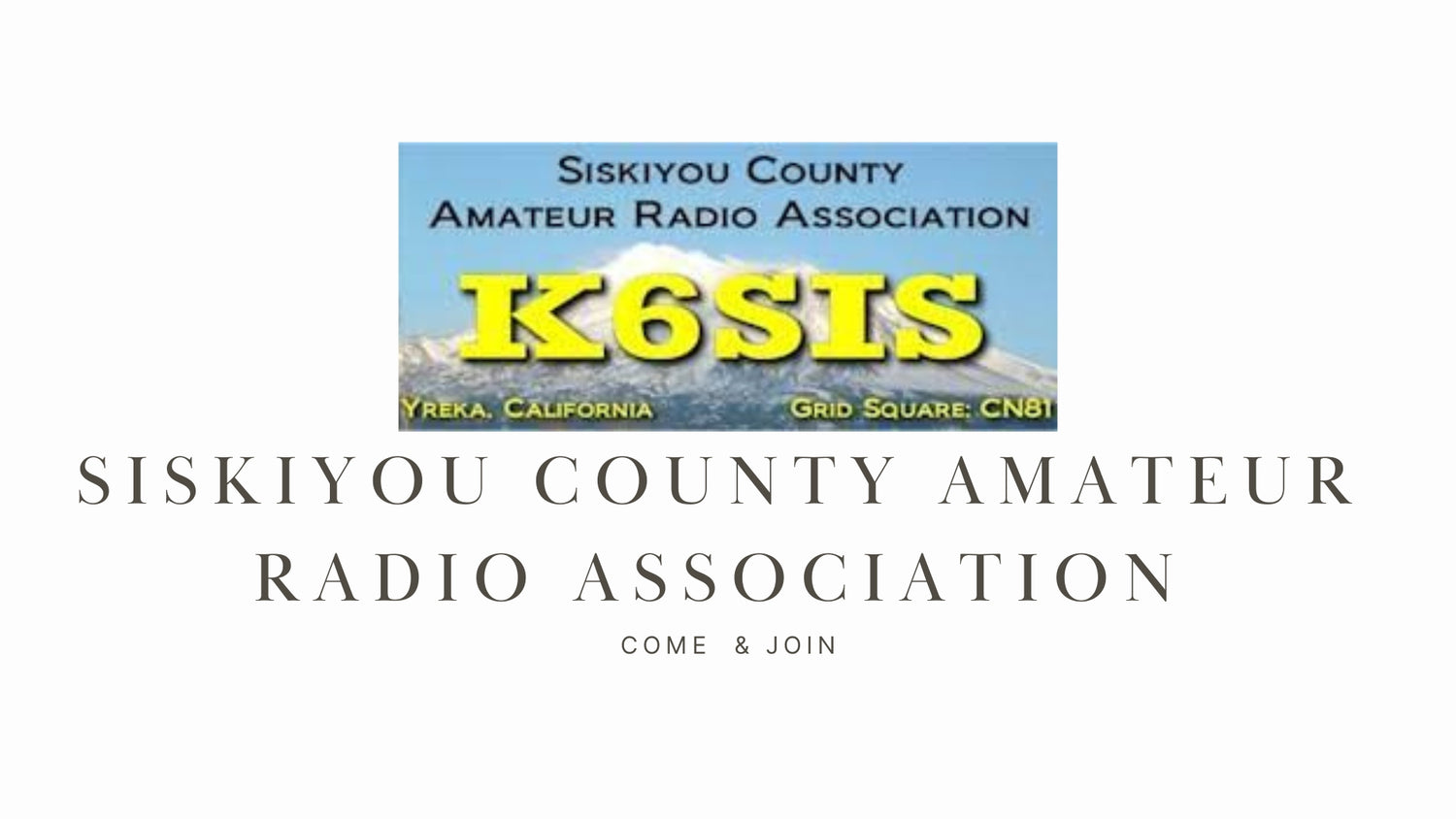 Siskiyou County Amateur Radio Association: Connecting Northern California