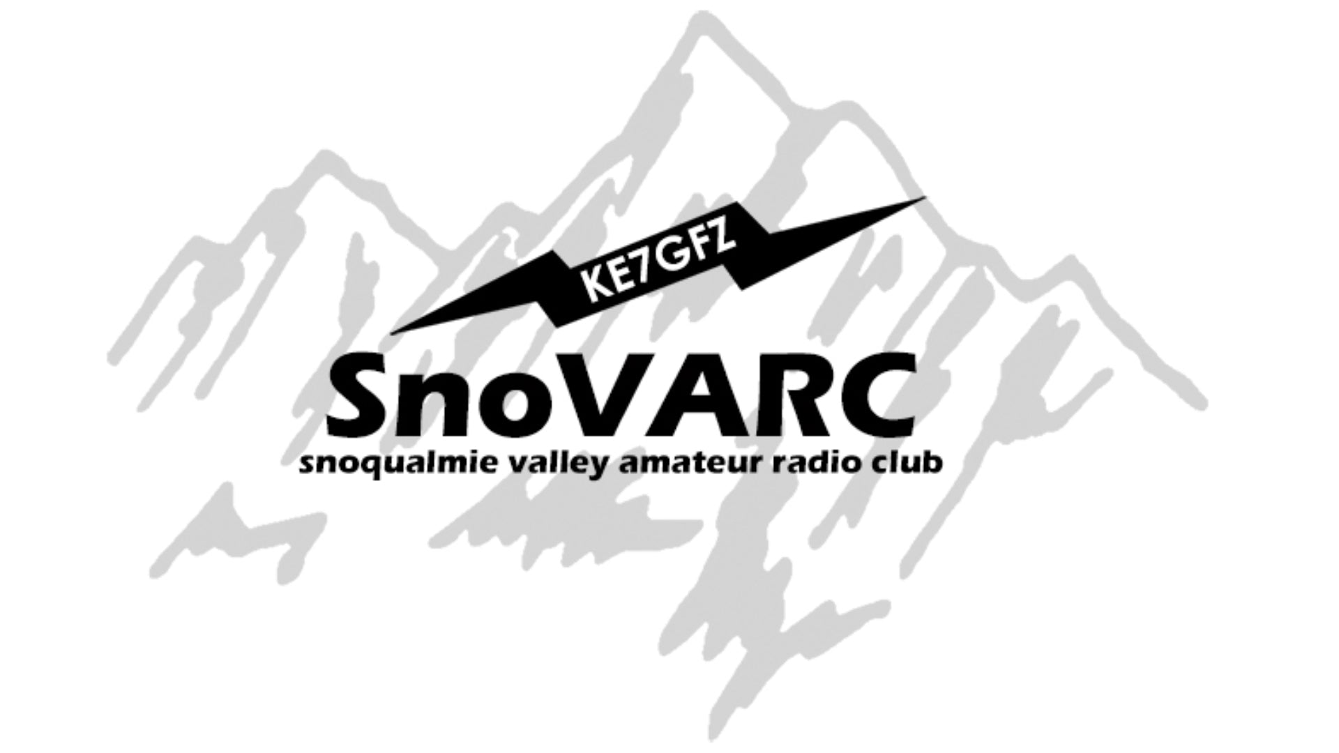 Snoqualmie Valley Amateur Radio Club - KE7GFZ