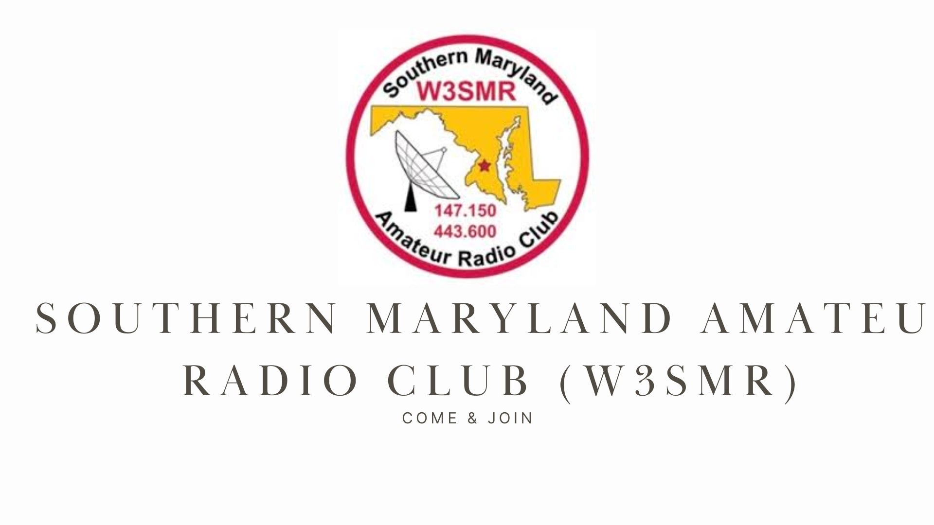 Discover the World of Ham Radio with the Southern Maryland Amateur Radio Club (W3SMR)!