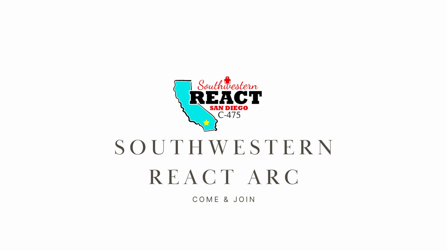 Southwestern REACT ARC: Dedicated to Emergency Communication in San Diego