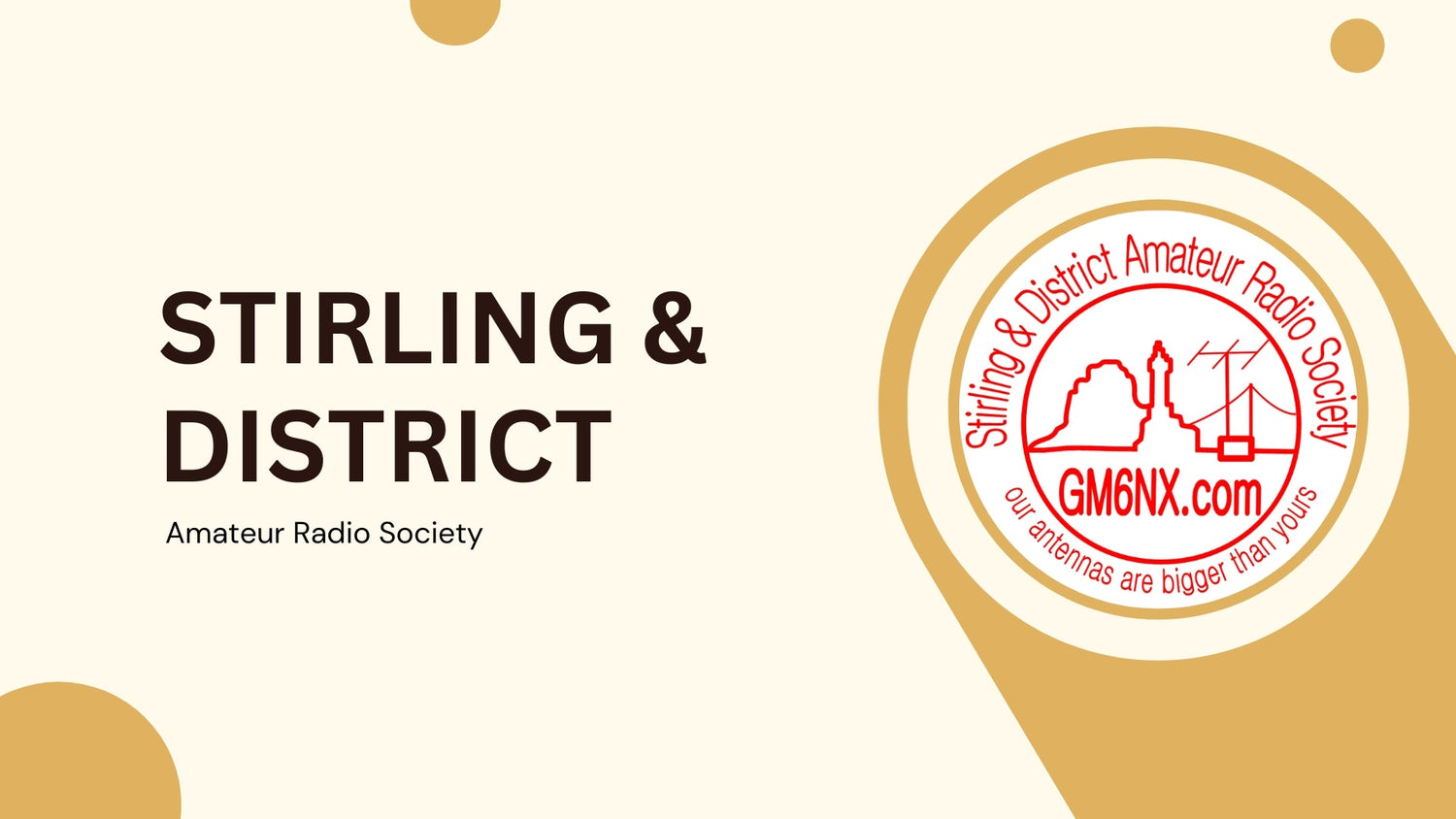 Stirling & District Amateur Radio Society (GM6NX): A Hub for Radio Enthusiasts