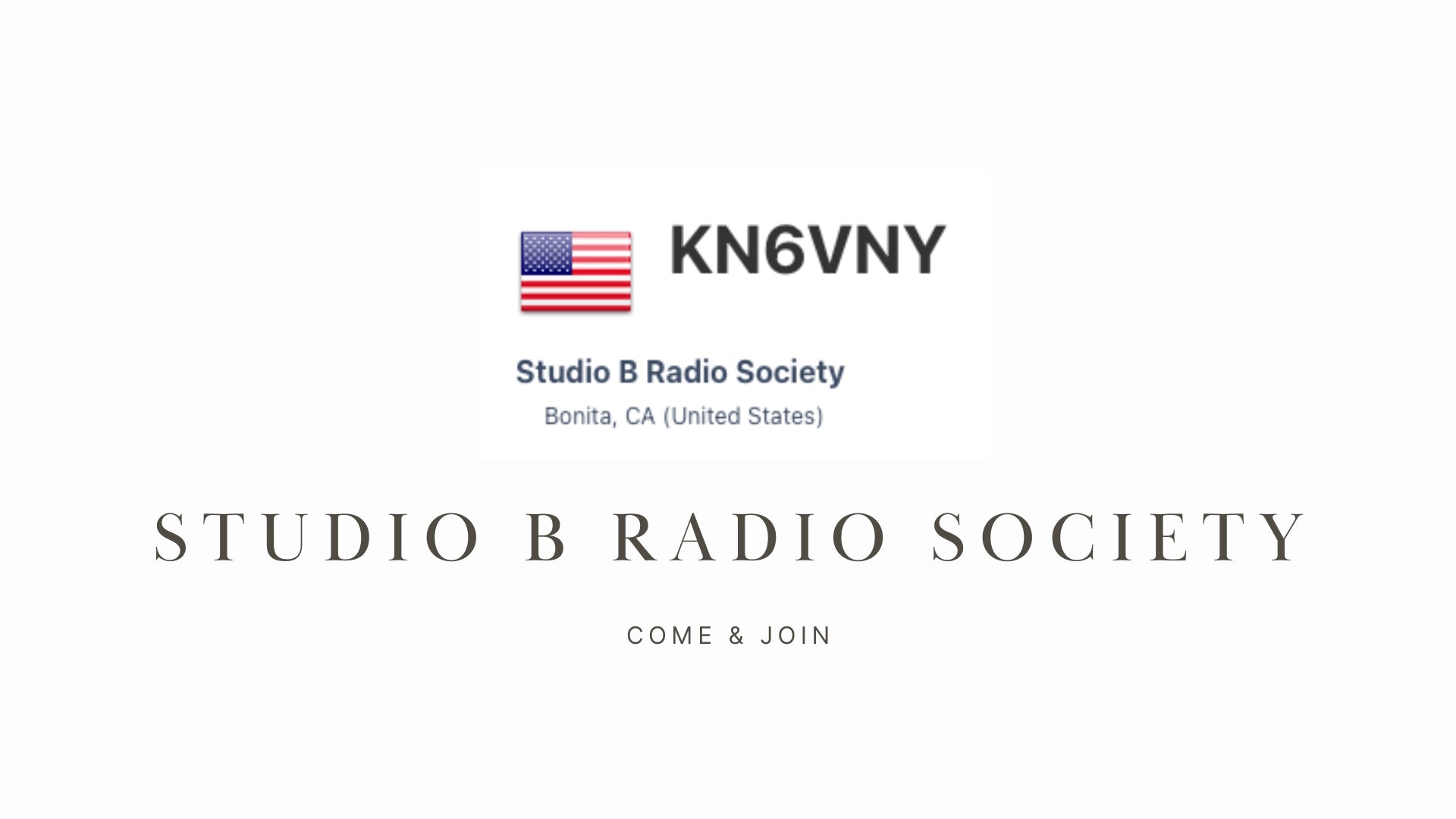 Studio B Radio Society: Fostering Community through Amateur Radio