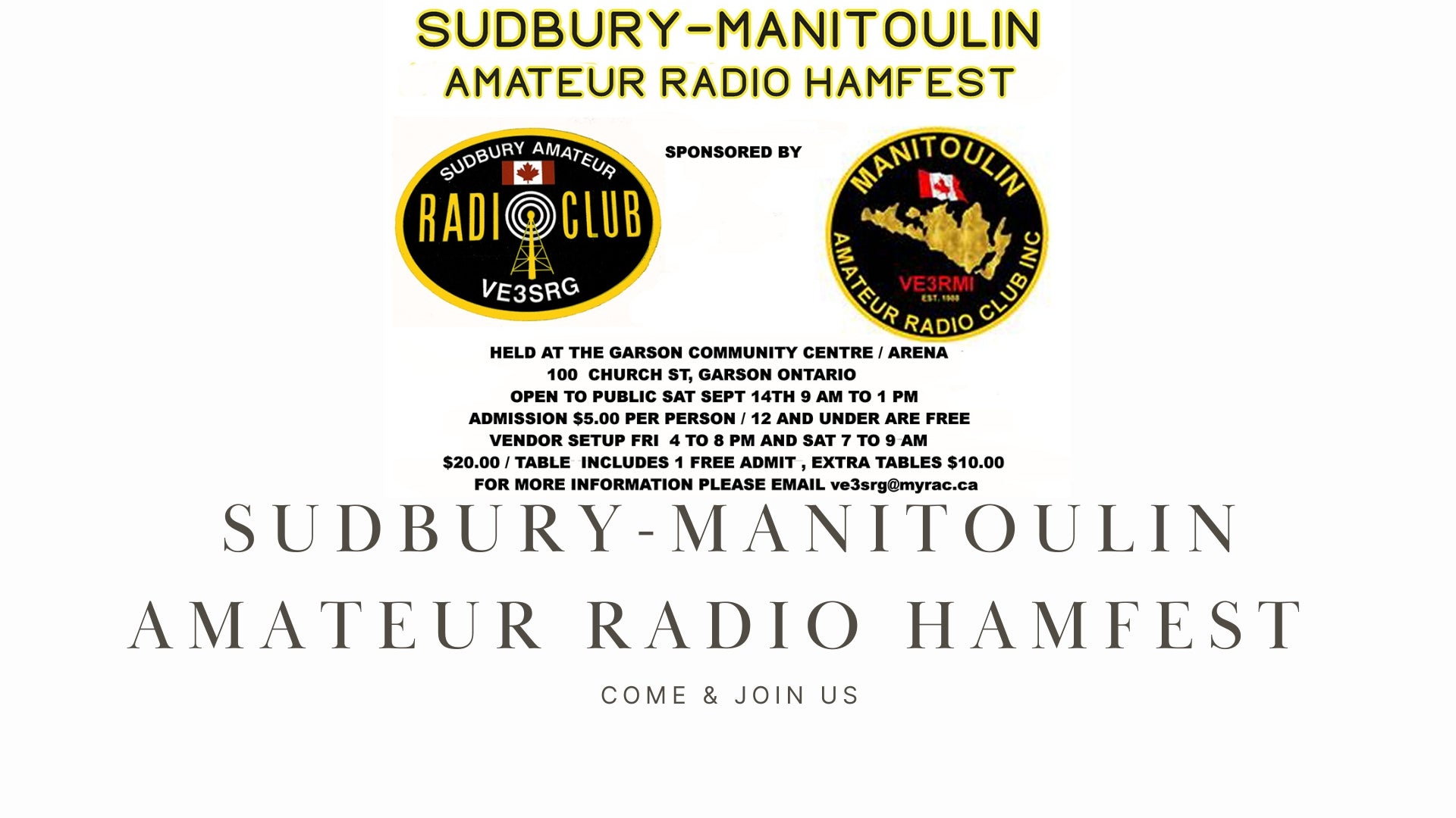 Sudbury-Manitoulin Amateur Radio Hamfest