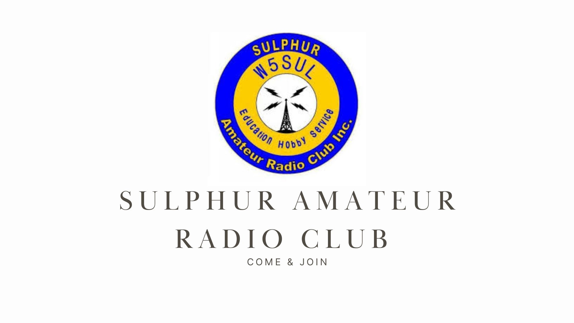 Connect and Serve Your Community with the Sulphur Amateur Radio Club (W5SUL)!