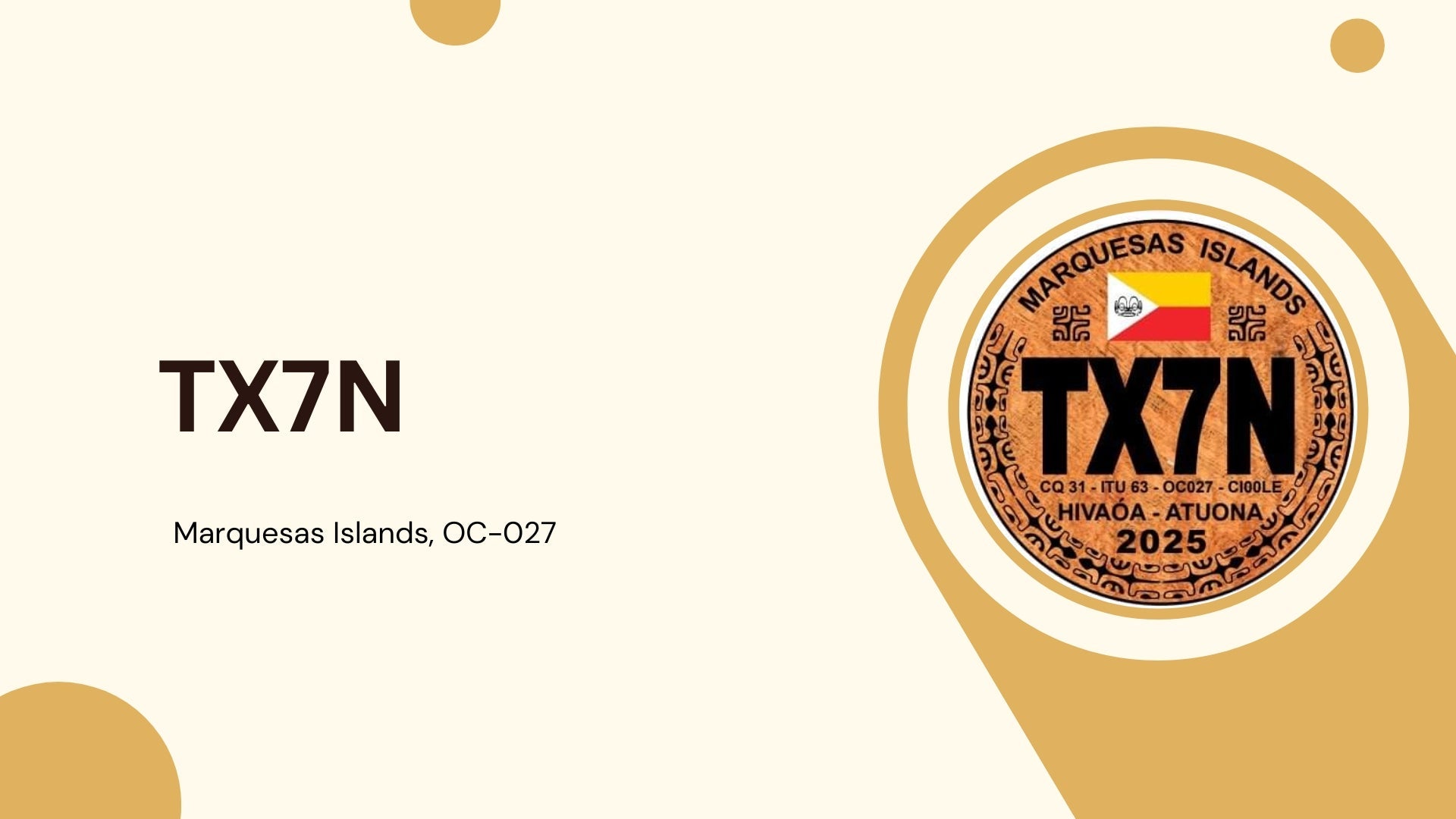 Repost: TX7N – Marquesas Islands, OC-027