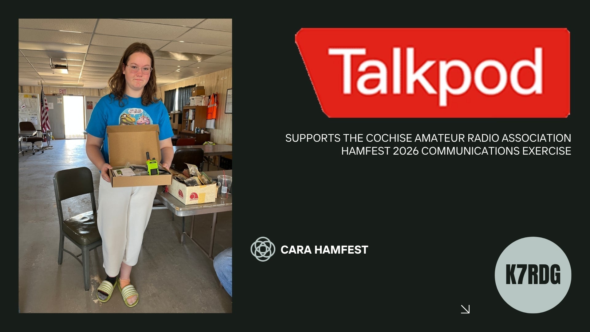 Talkpod Supports the Cochise Amateur Radio Association Hamfest 2026 Communications Exercise