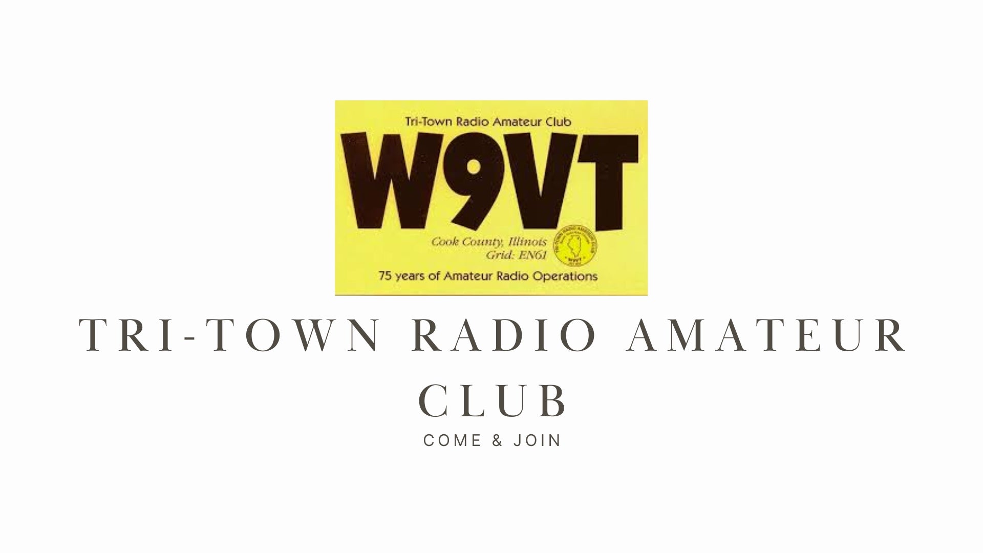 Experience the Thrill of Ham Radio with the Tri-Town Radio Amateur Club (W9VT)!