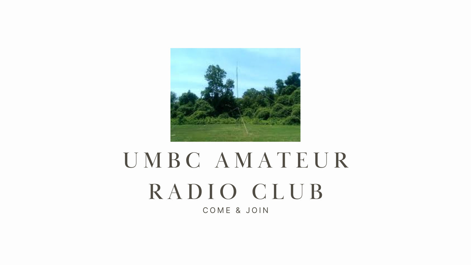 Explore the World of Ham Radio at UMBC Amateur Radio Club (KB3CVD)!