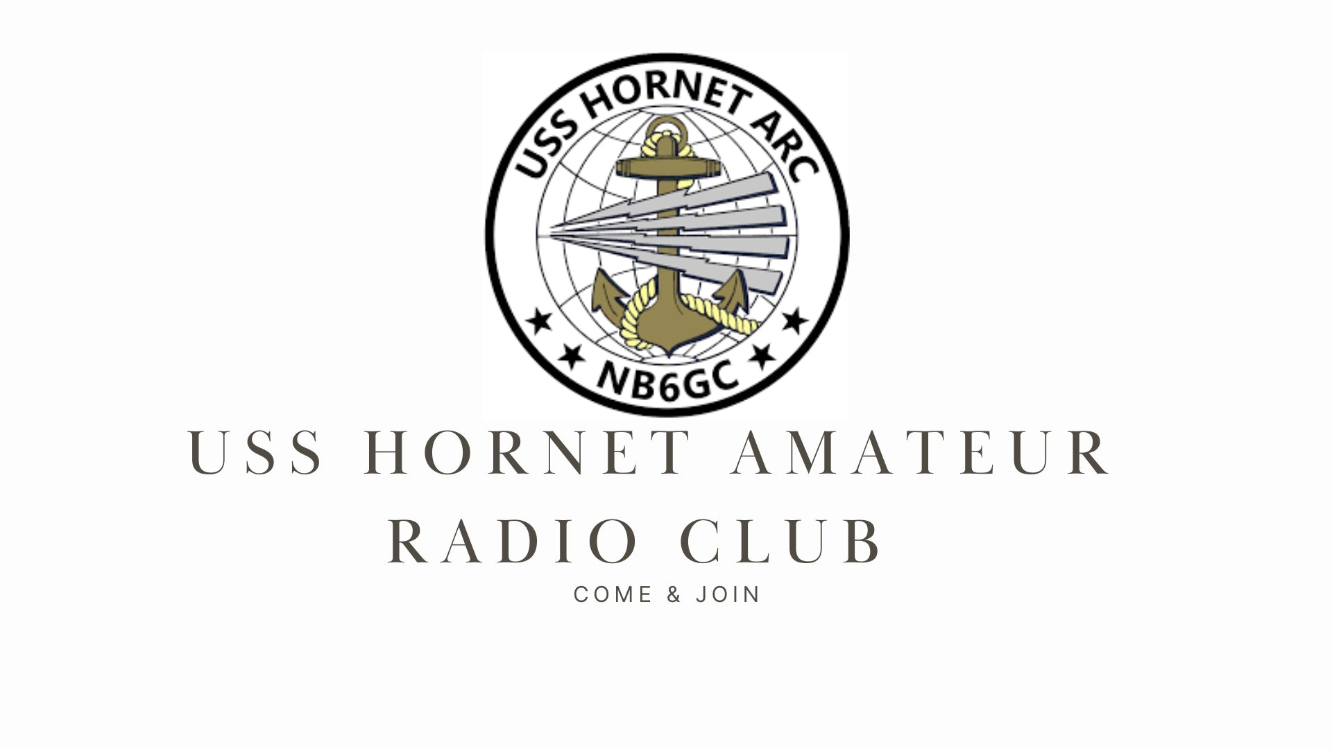 NB6GC USS Hornet Amateur Radio Club: Connecting the Past with the Present from Alameda, CA