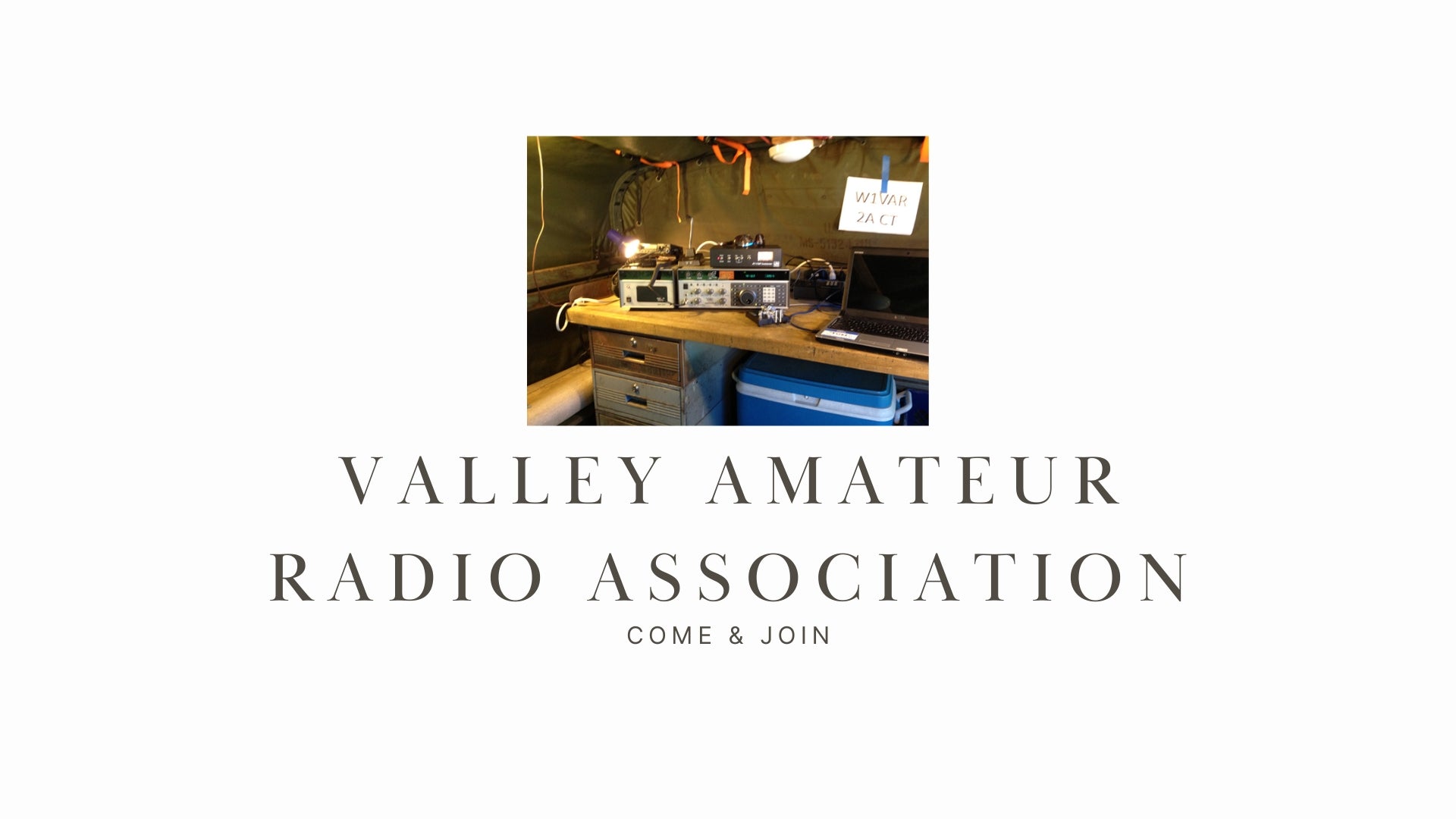 Explore Ham Radio and Support Your Community with Valley Amateur Radio Assn. (W1VAR)