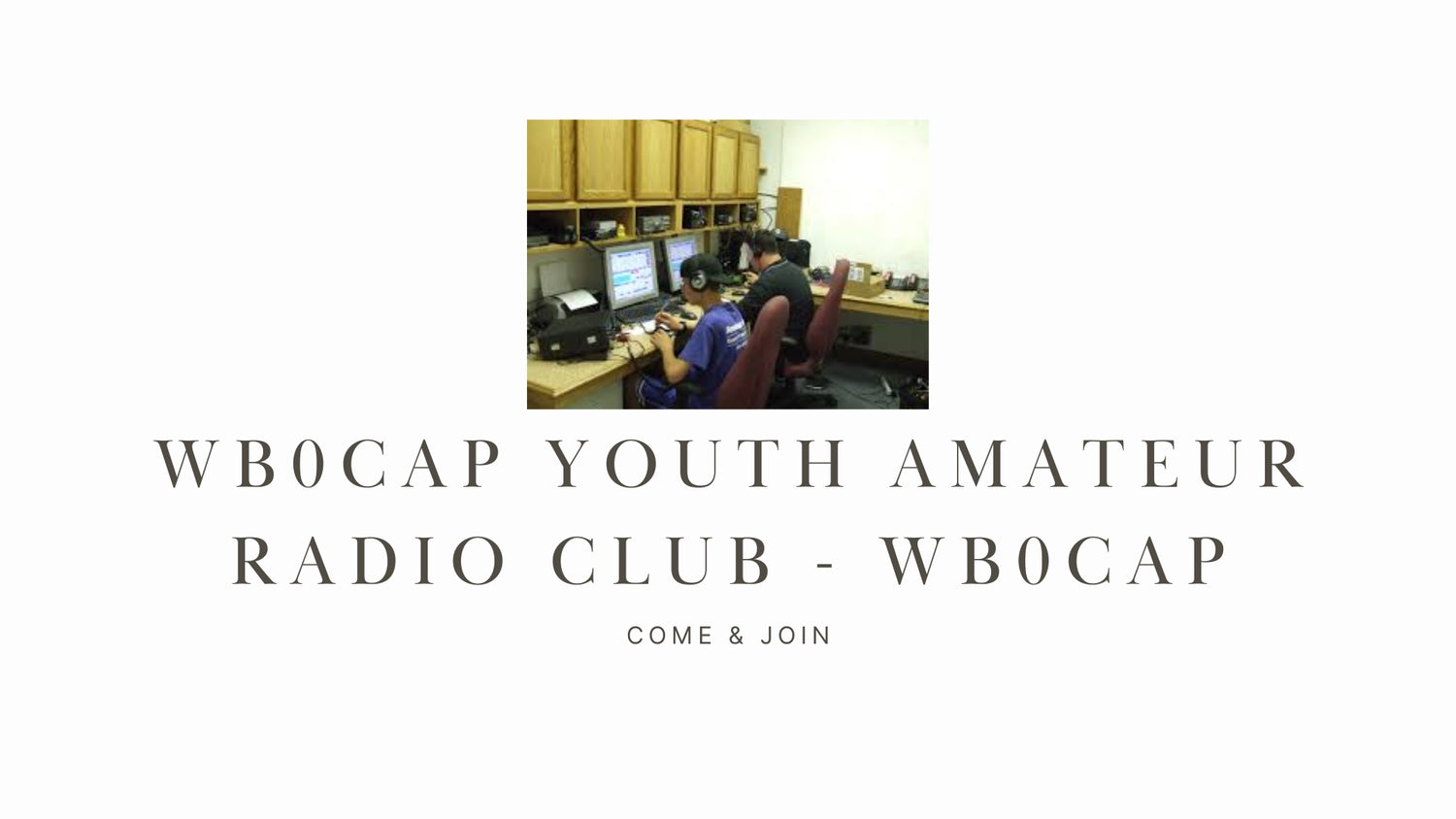 WB0CAP Youth Amateur Radio Club - WB0CAP