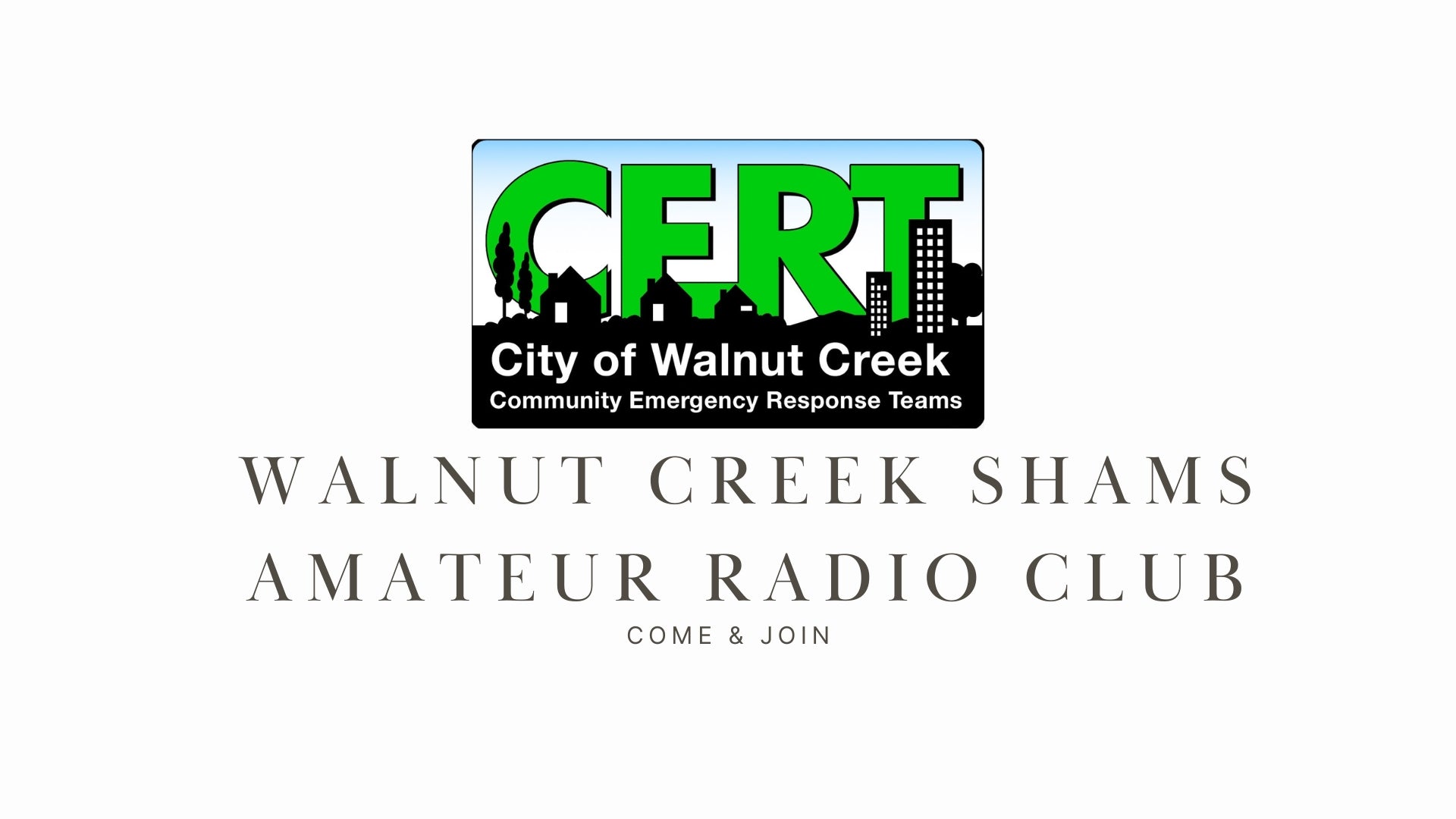 Walnut Creek SHAMS Amateur Radio Club: A Dedicated Team in Public Service and Emergency Communications