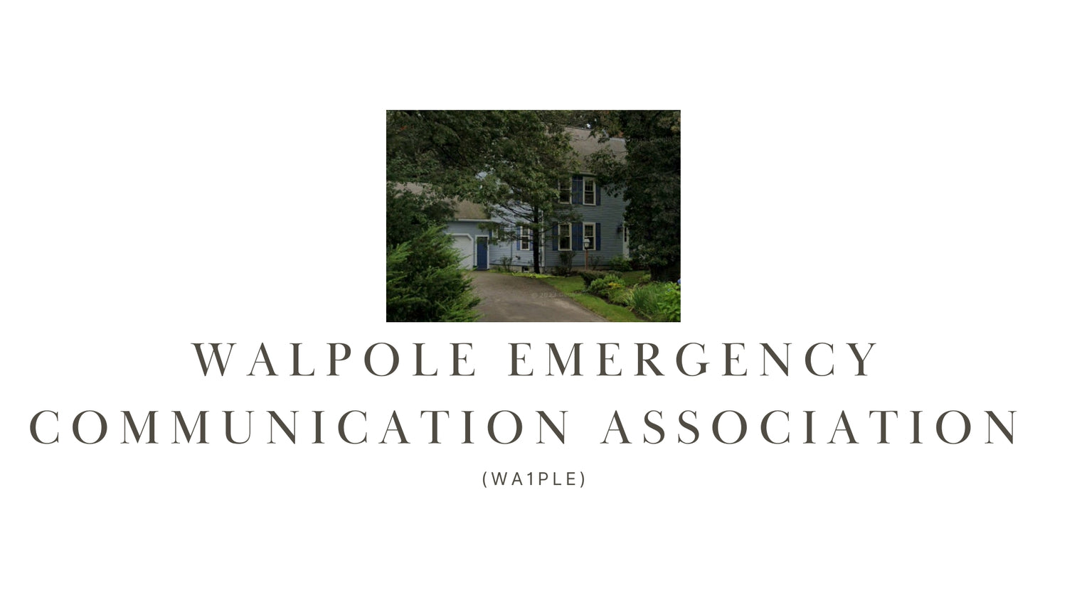 Be Prepared and Connected with the Walpole Emergency Communication Association (WA1PLE)!