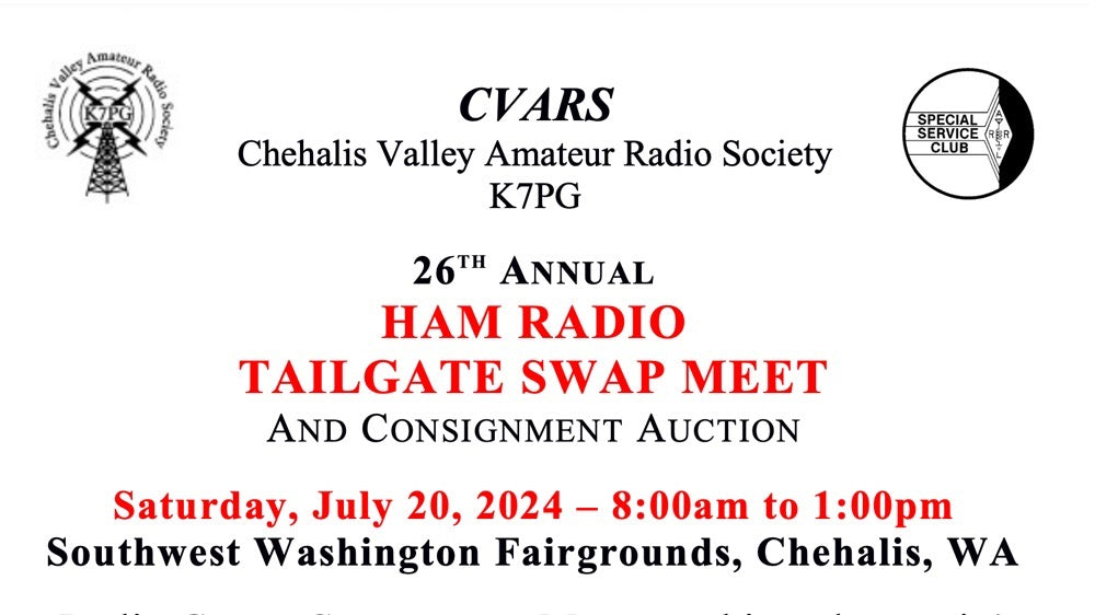 Chehalis Valley Amateur Radio Society Tailgate Swap 2024