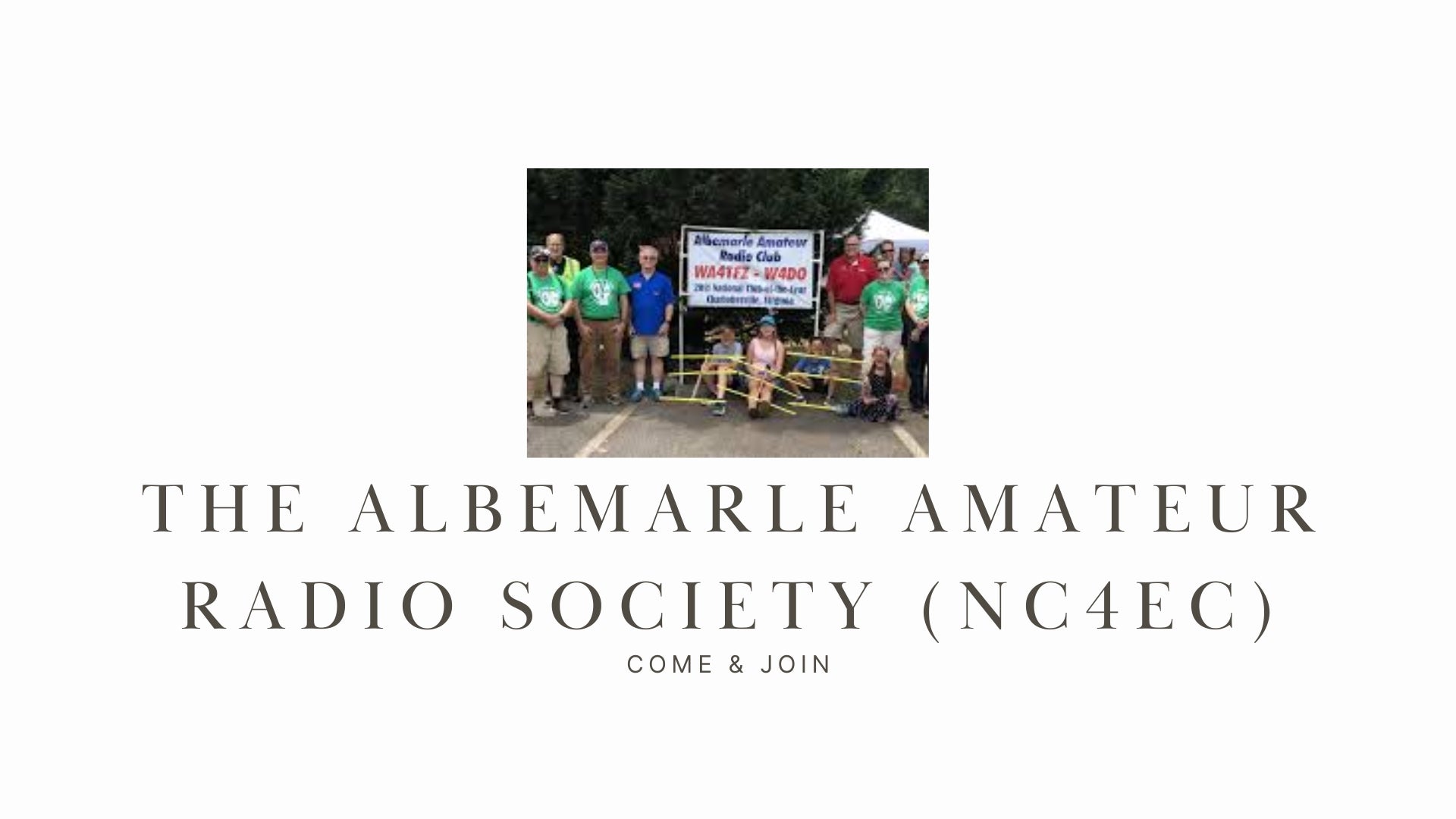 The Albemarle Amateur Radio Society (NC4EC)