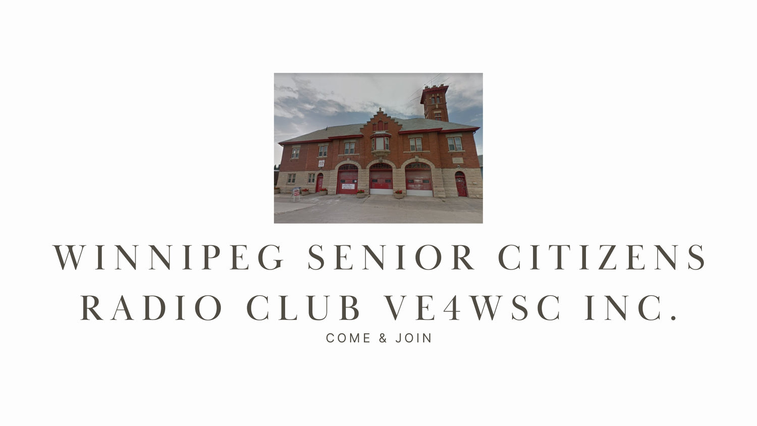 Winnipeg Senior Citizens Radio Club VE4WSC Inc. - Connecting Seniors Through Amateur Radio