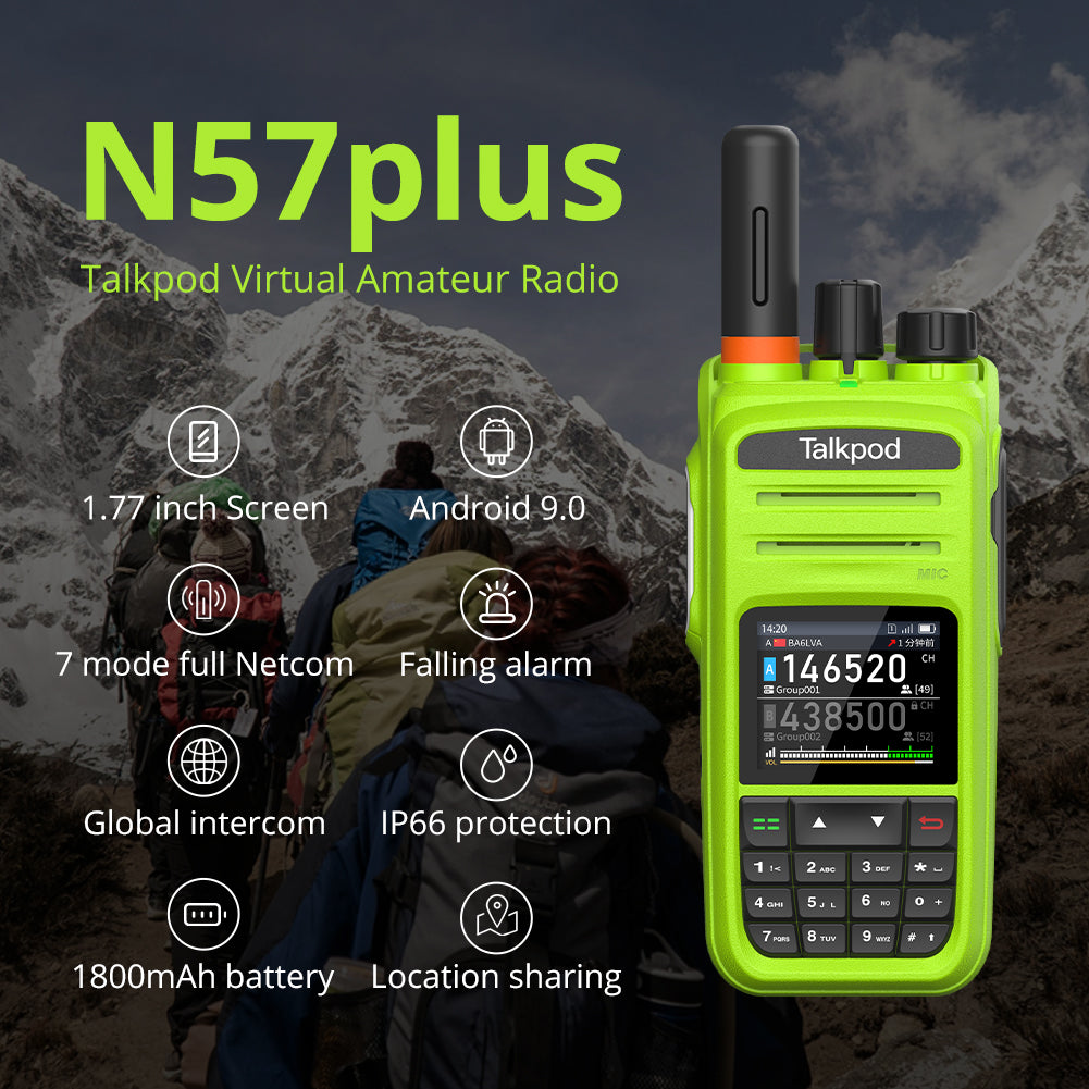 TALKPOD® N57PLUS VIRTUAL AMATEUR SMART LTE HANDHELD