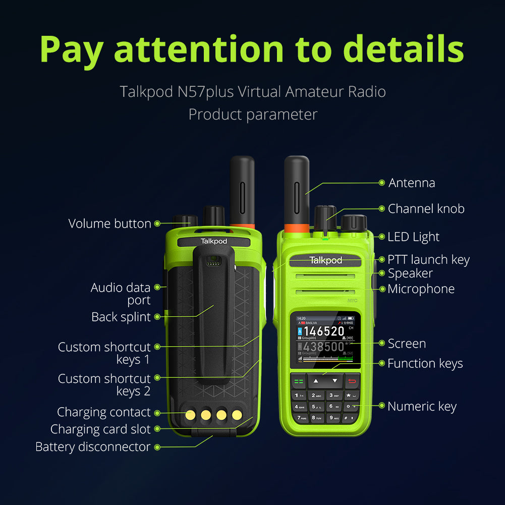 TALKPOD® N57PLUS VIRTUAL AMATEUR SMART LTE HANDHELD