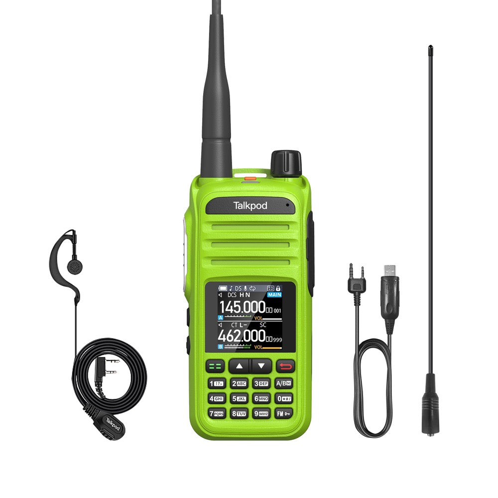 Talkpod® A36plus MAX 144/430MHz Dual Band Transceiver includes NA-771 Antenna and Earpiece